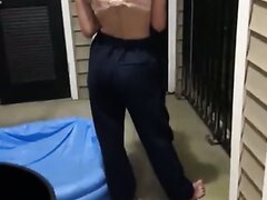 Girl Pantsed In Cute Thong