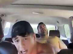 Cock Hungry Twink Takes A Daddy Load In The Back Seat