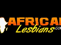 Curvy African Lesbian Meaty Pussy Feast