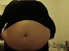 Huge Belly On Tight Clothes