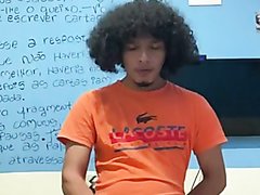 Afro Latino Guy Busting A Nut