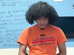 Afro Latino Guy Busting A Nut