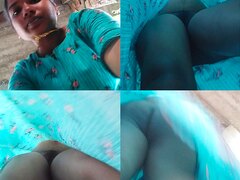 Indian Pregnant Big Ass Wife No Panty Upskirt 2