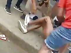 Guy In Ecuador Gets Clothes Ripped Off Of Him By Mob