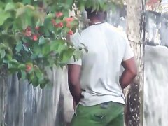 *HUNG* Uncut Jamaican Spied Pissing