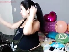 Huge Pregnant Latina