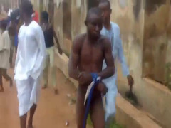 African Thief Punished By Mob