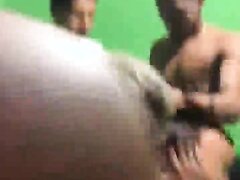 Chubby Brazilian No Condom Gangbang