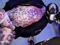 Sleezy Inked Berlin Sub Takes A Masters Cock