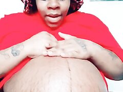 Massive Pregnant Ebony With Triplets