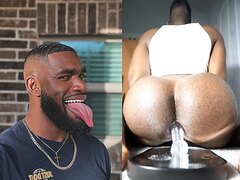 Str8 BBC Gone Wild On His First Dildo Play